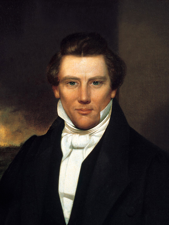 Painted portrait of Joseph Smith, circa 1842